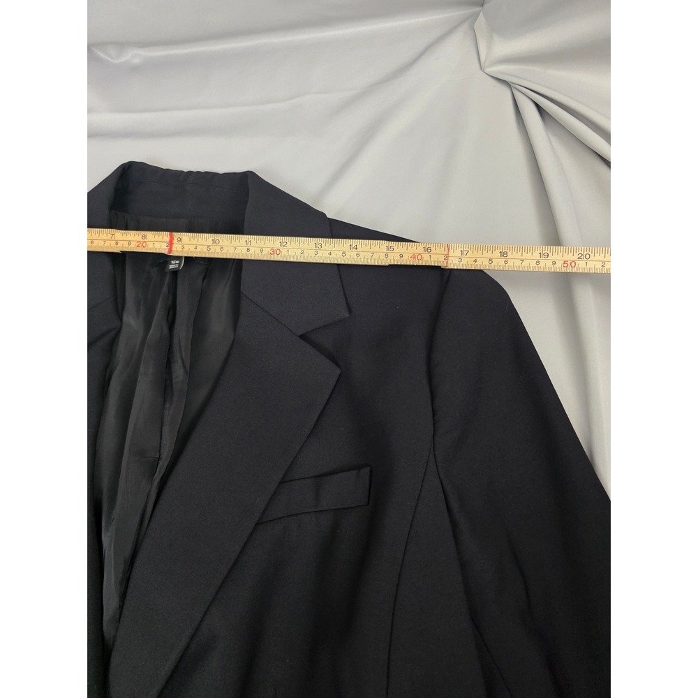 Talbots Woman Black Wool Blend Two Button Blazer Jacket 16W JO1931 - Picture 6 of 16